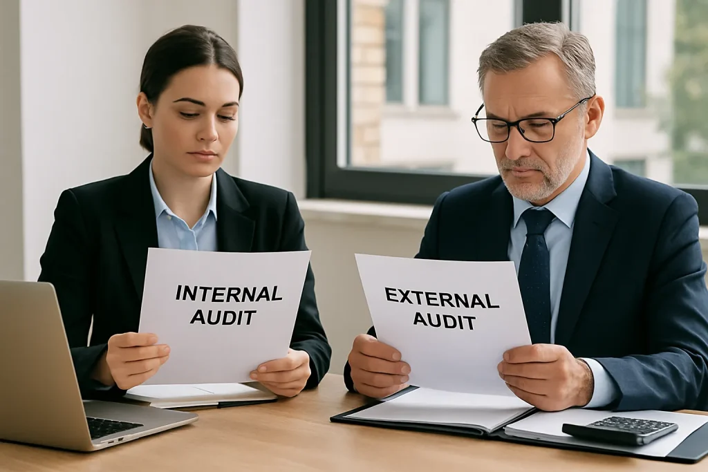 Diferencias entre auditoría interna y auditoría externa