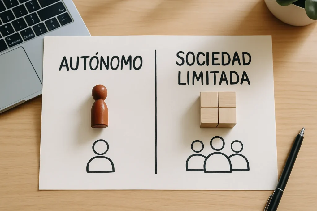 Diferencias entre autónomo y sociedad limitada