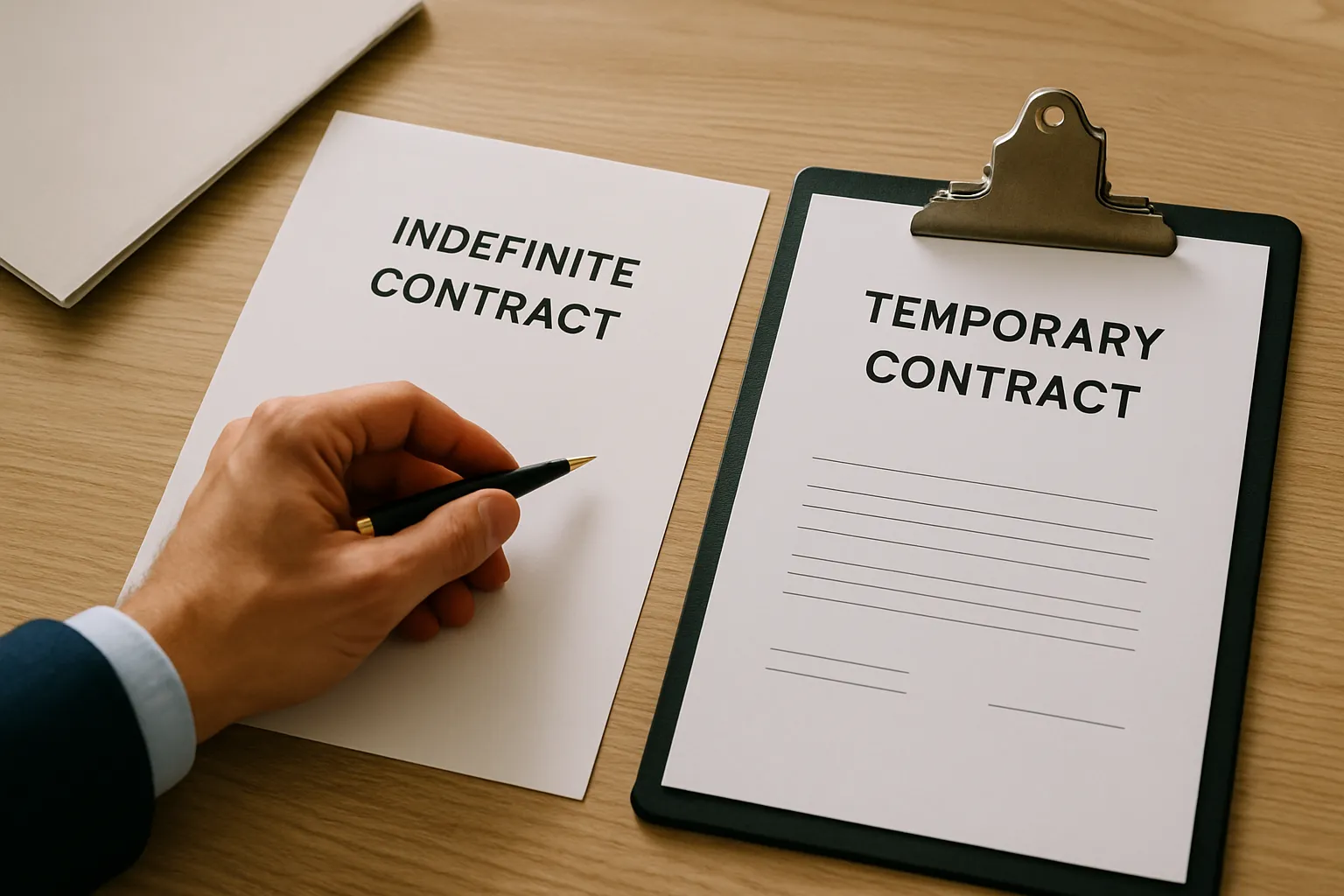 Diferencias entre contrato indefinido y temporal