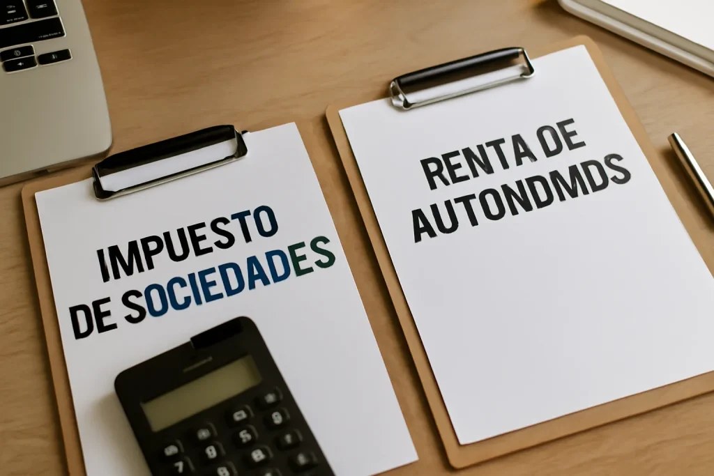 Diferencias entre impuesto de sociedades y renta de autónomos