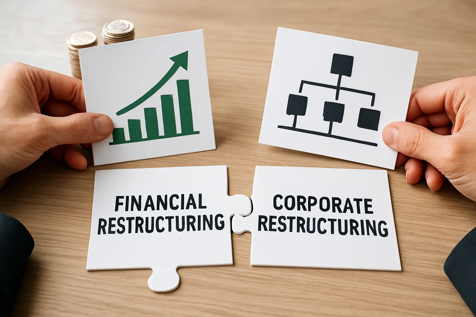 Diferencias entre reestructuración financiera y societaria