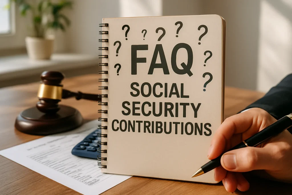 Preguntas frecuentes sobre cotizaciones sociales